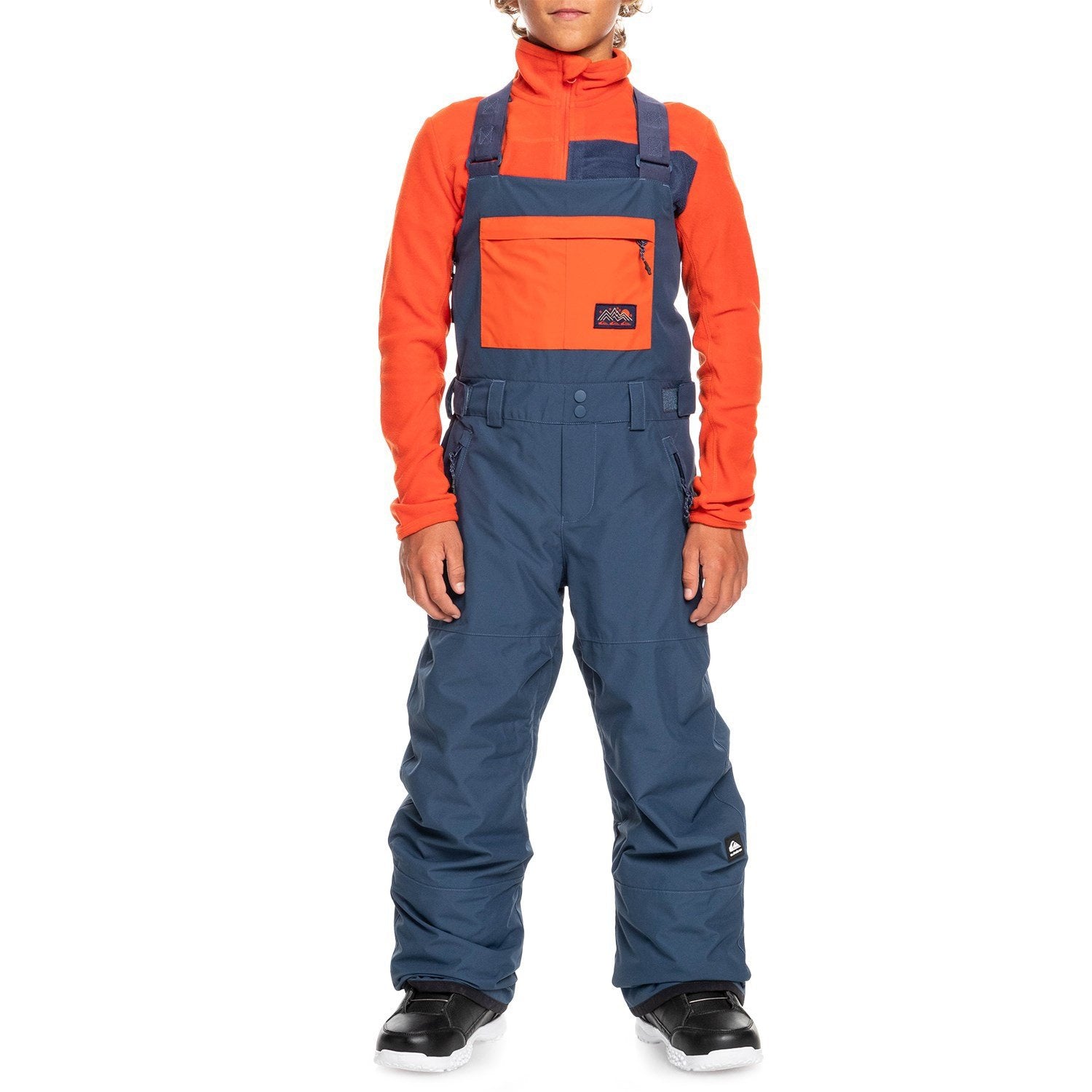 Quiksilver Mash Up Bib Pants for Boys, Blue