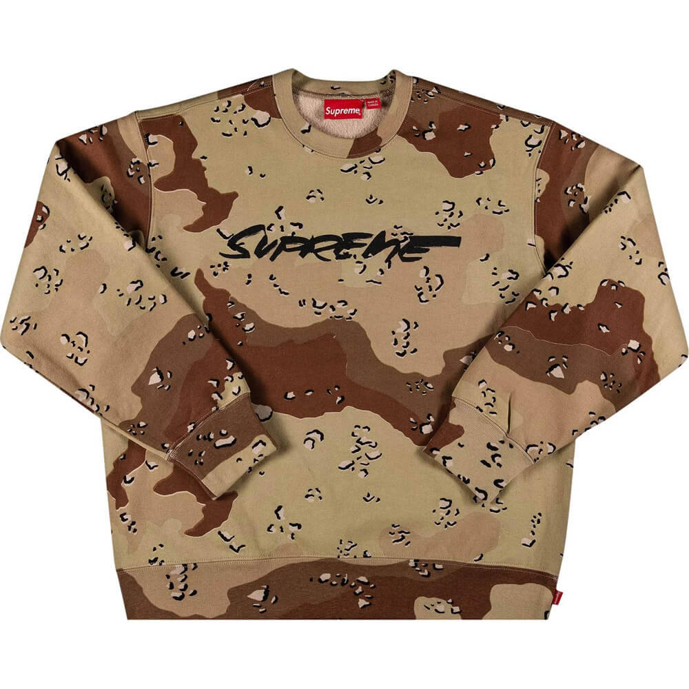 سويت شيرت Supreme Futura Logo Crewneck باللون البني