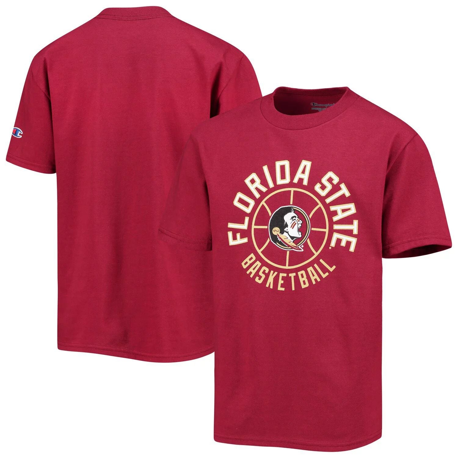 Florida State Seminoles Junior Garnet Basketball T-Shirt Champion