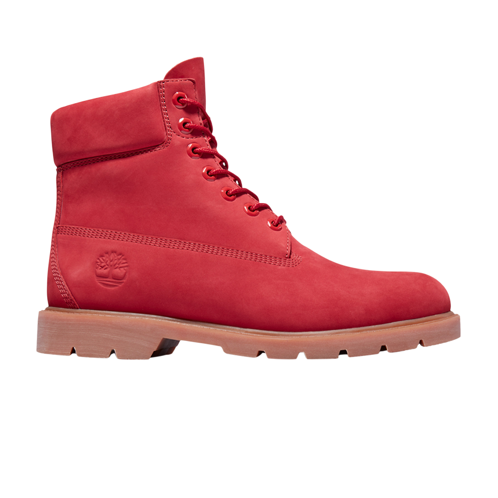 حذاء Timberland الكلاسيكي مقاس 6 بوصات، أحمر