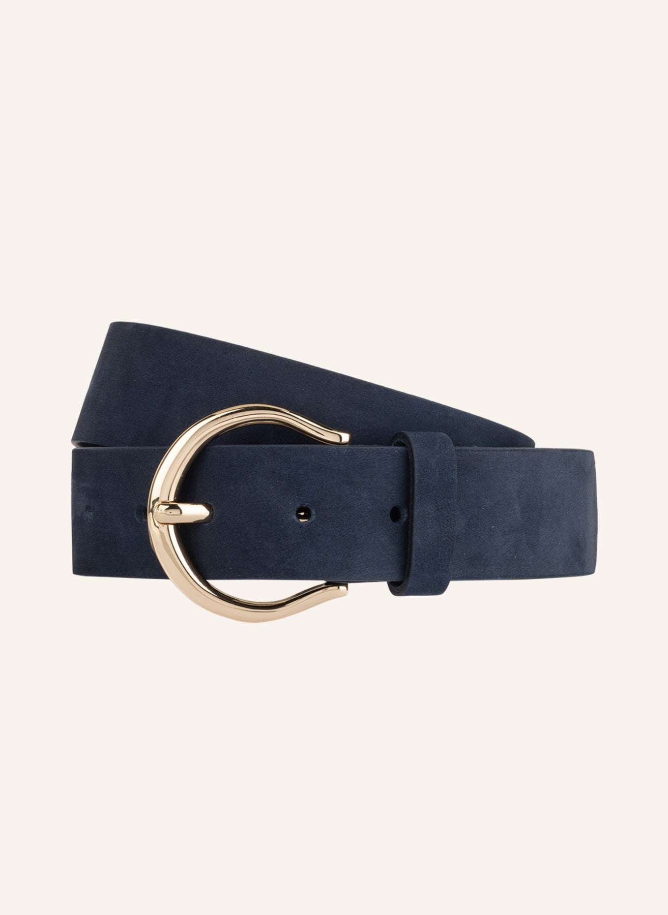 Condor leather belt, dark blue