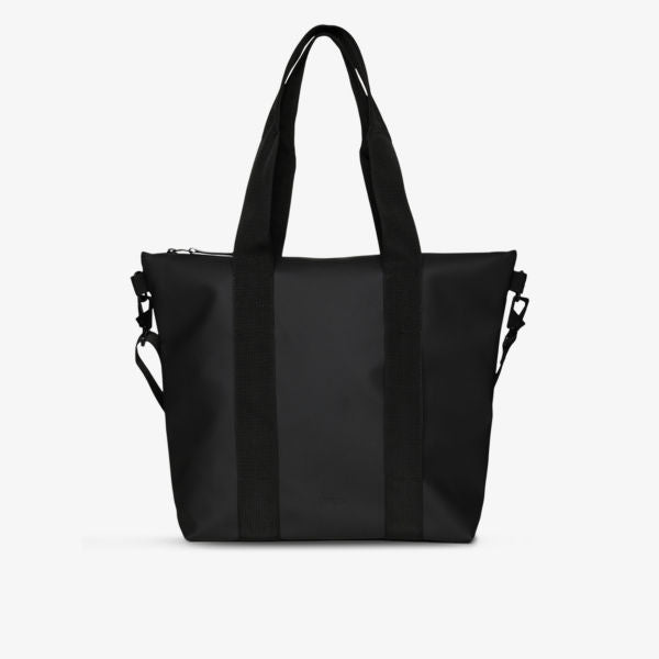 Brand-Tab Rains Coated Tote Bag, Black