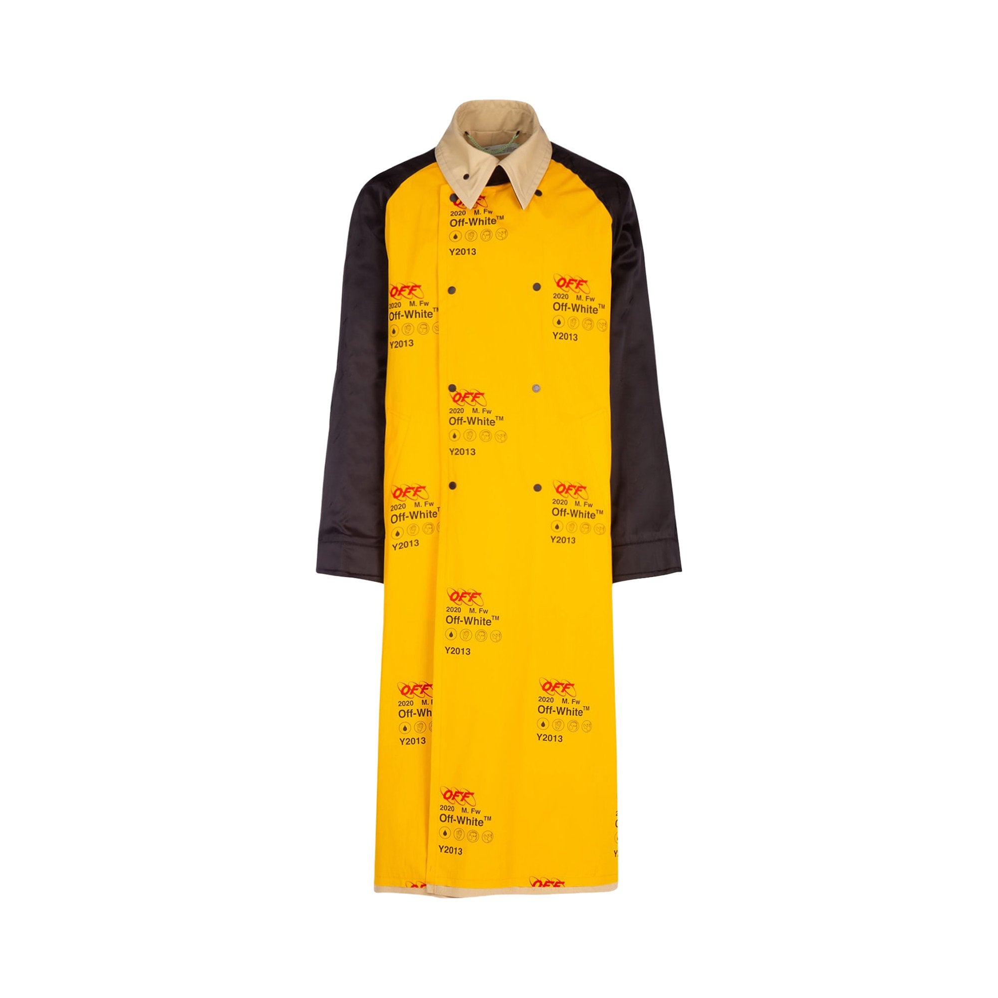 Off-White Oversized Industrial Trench Yellow