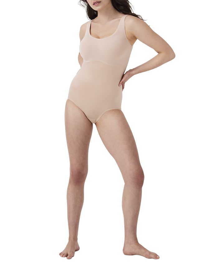 ملابس داخلية نسائية من SPANX Bodysuit 2.0 Tank Panty 10348R، لون بني/بيج