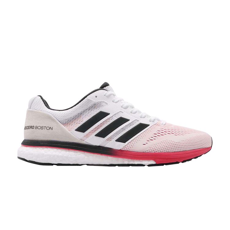 Adidas Adizero Boston 7 'Shock Red' sneakers, white