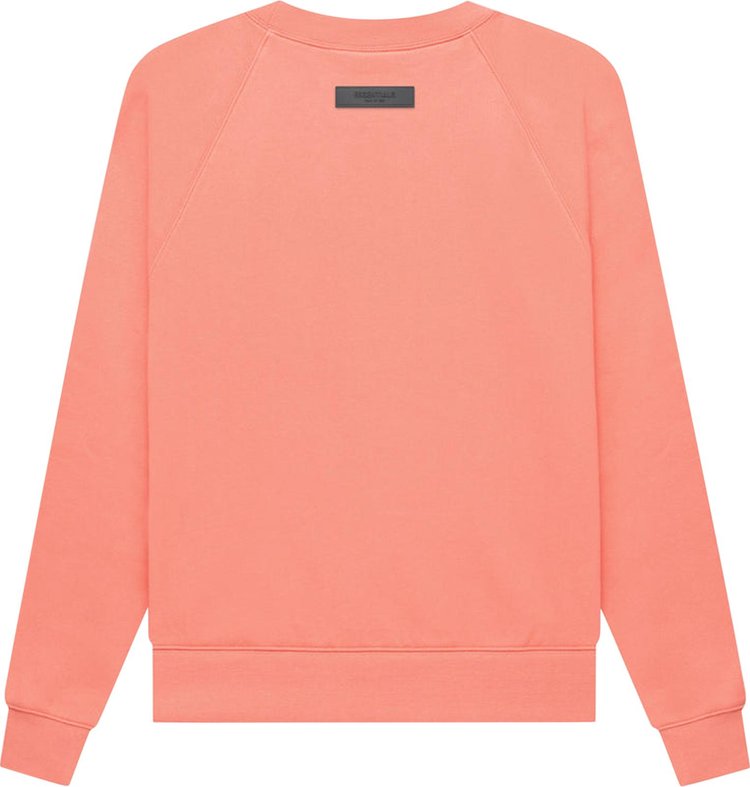 Fear of God Essentials Crewneck 'Coral' Sweatshirt, orange