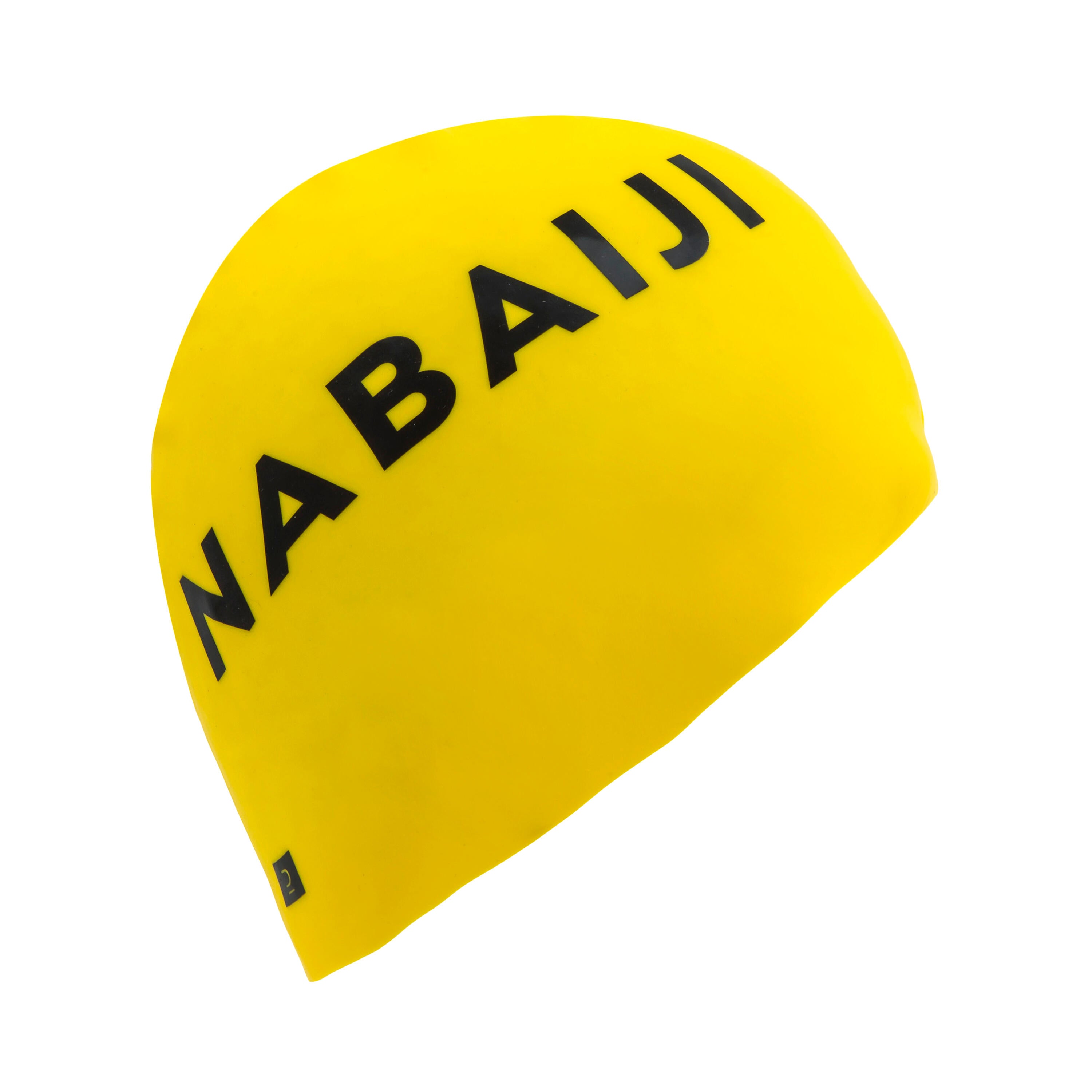 Swimming cap silicone yellow NABAIJI