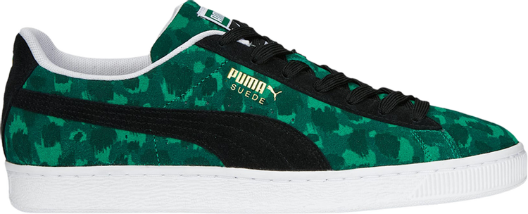 Puma Suede Animal Print Sneakers - Grassy Green