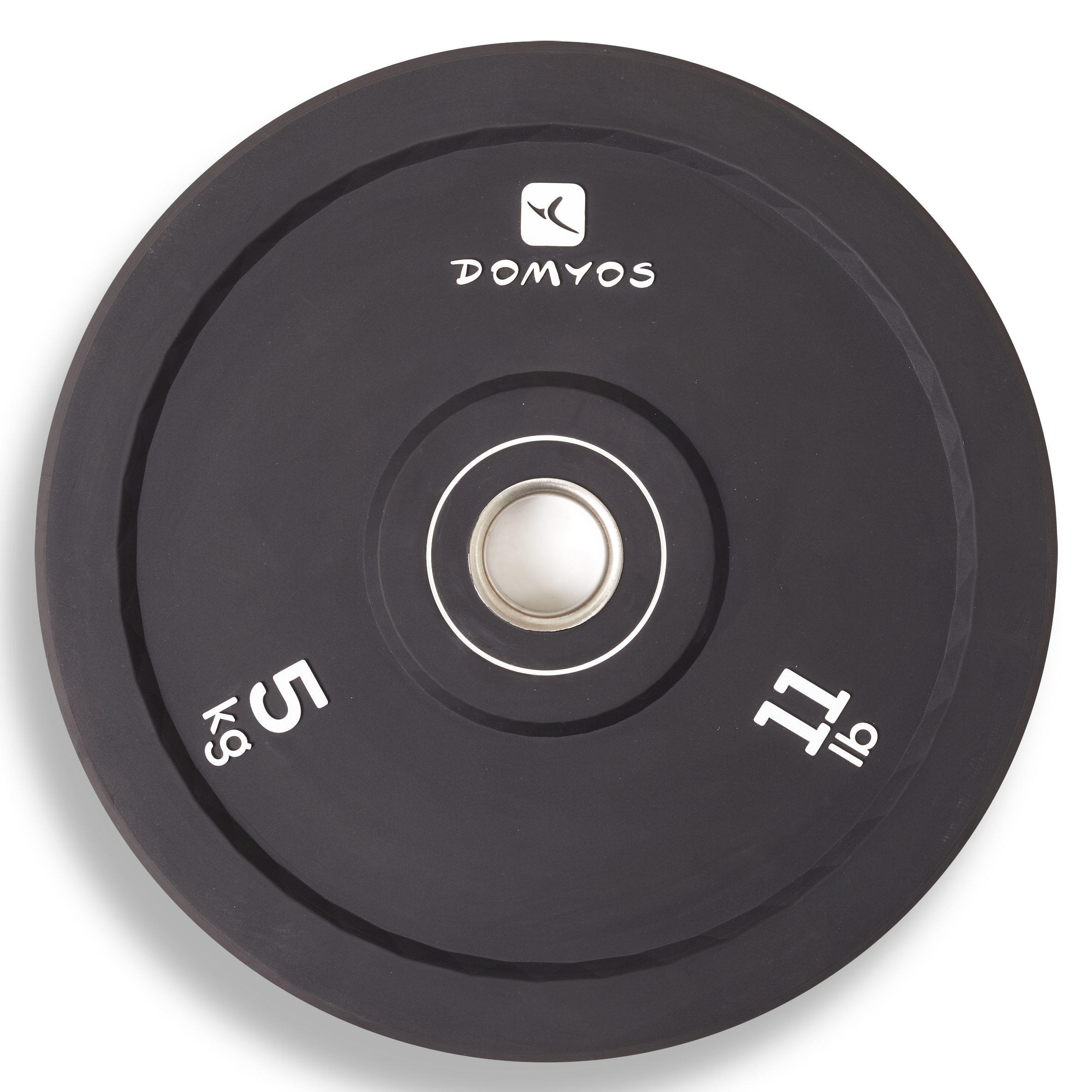 Bumper plate weight 5 kg inner diameter 50 mm DOMYOS