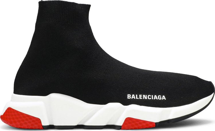 حذاء رياضي Balenciaga Speed ​​باللون الأسود والأحمر