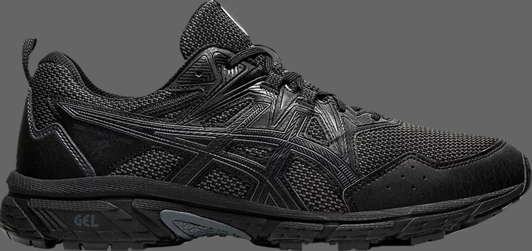 حذاء رياضي Gel Venture 8 Triple Black من Asics، باللون الأسود