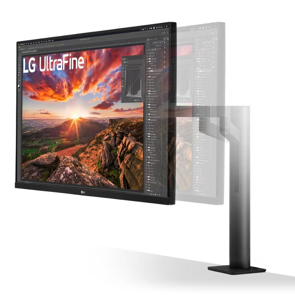 Monitor LG 32UN880, 32", 4K, IPS, 60 Hz, black