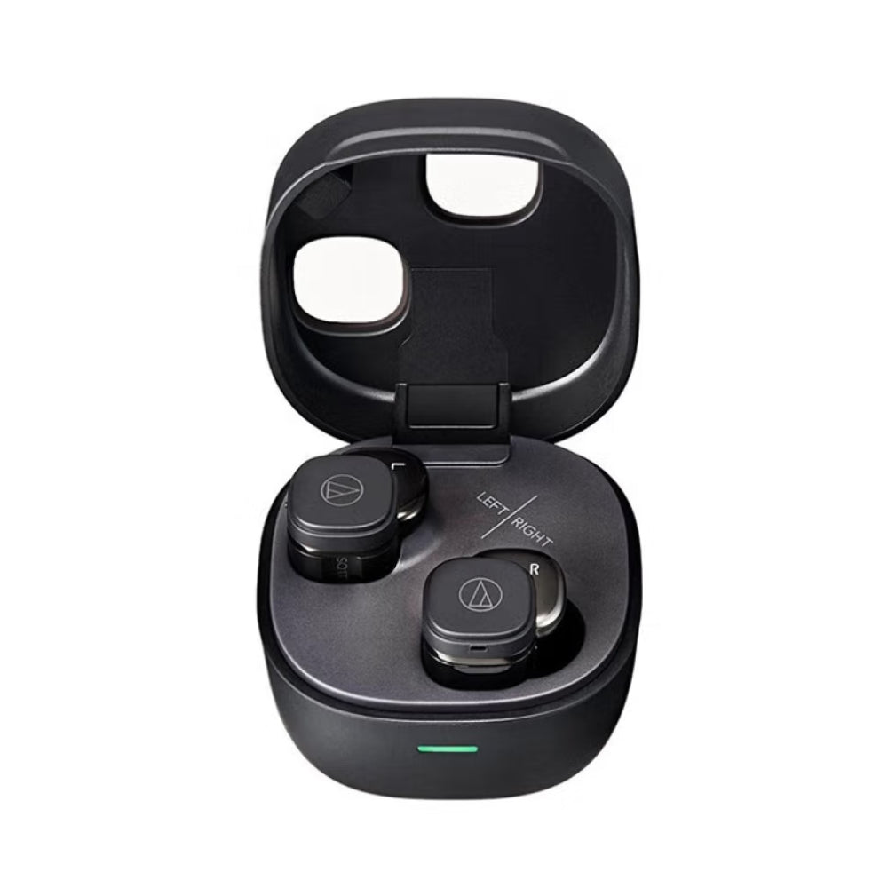 سماعات رأس لاسلكية Audio-Technica SQ1TW2، باللون الأسود