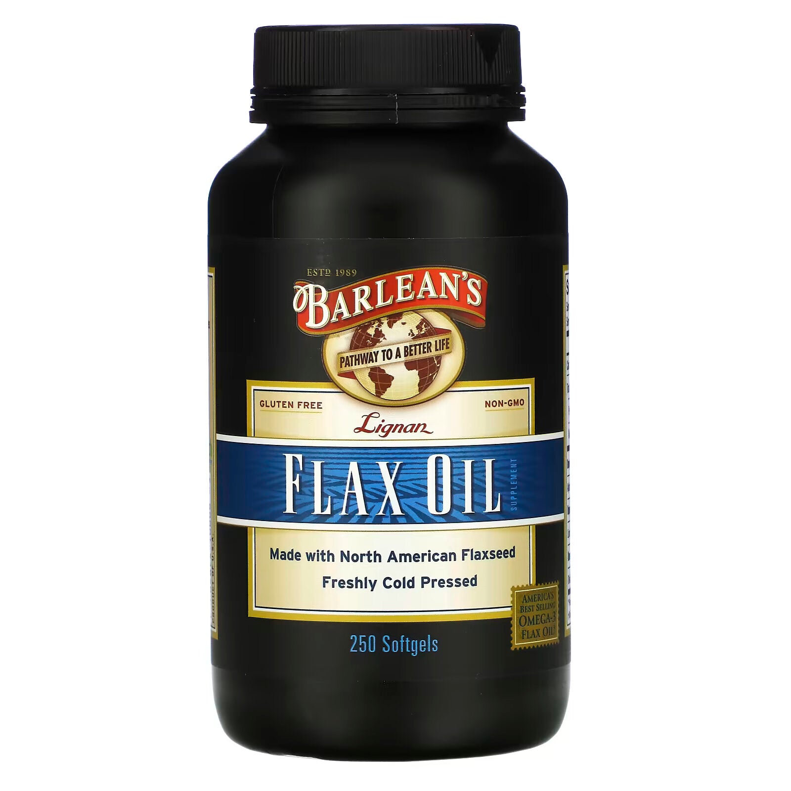 Barlean's, Lignan Flaxseed Oil, 250 Softgels