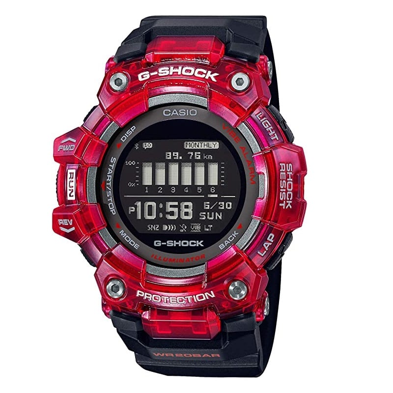 Smart watch CASIO G-Shock GBD-100SM-4A1JF, red/black