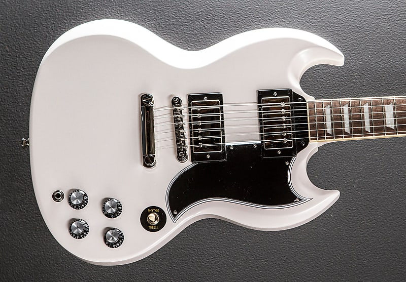 جيتار Les Paul SG Standard من إنتاج عام 1961 - جيتار Epiphone Les Paul SG Standard الكلاسيكي الأبيض القديم -