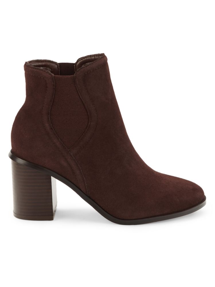 Splendid Block Heel Marika Suede Ankle Boots, Chocolate