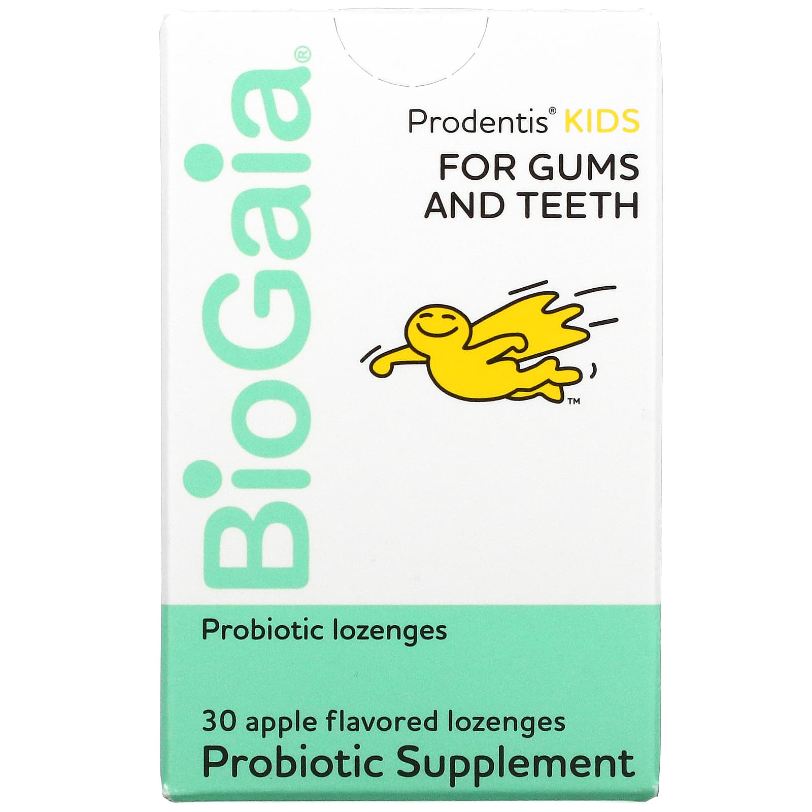 Supplement for Gums and Teeth BioGaia for children, apple, 30 lozenges