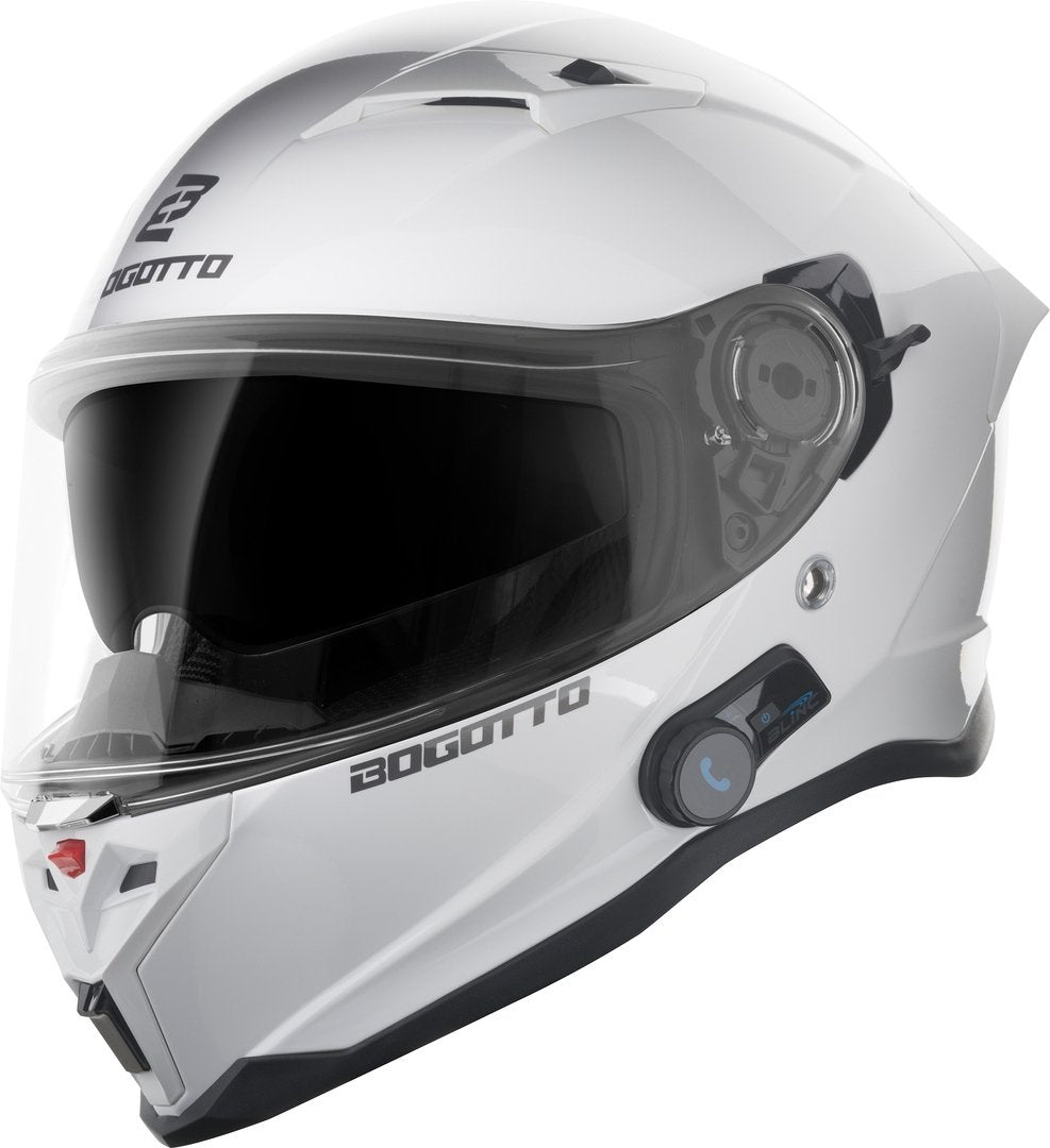 Bogotto H153 BT Bluetooth Helmet, white