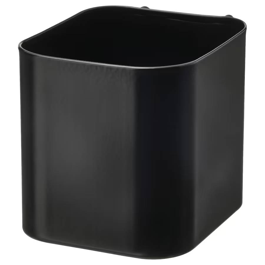 Ikea Skadis storage jar, black