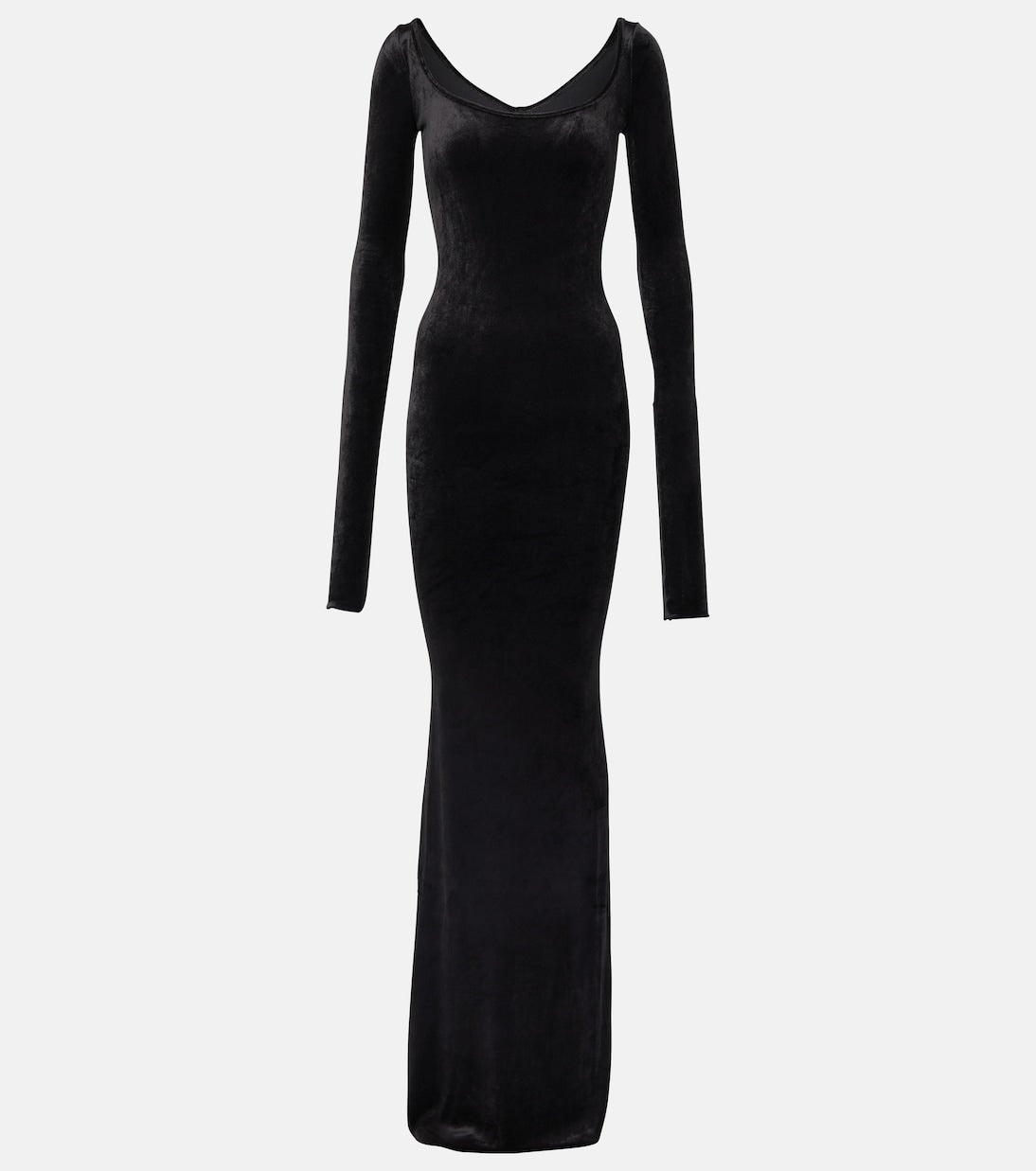 Rick Owens Jersey Maxi Dress, Black