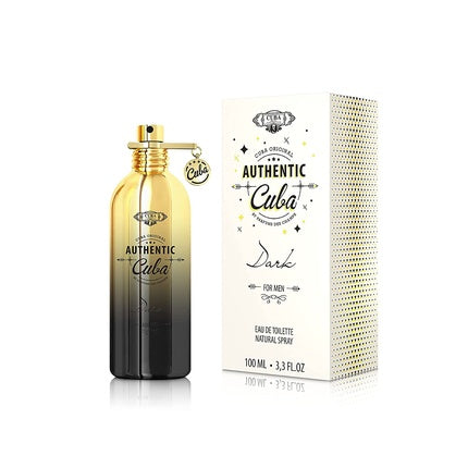 كوبا الأصلي من Parfums Des Eau de Toilette Spray Cuba Authentic 3.3 FL. أوقية. عطر للرجال - داكن