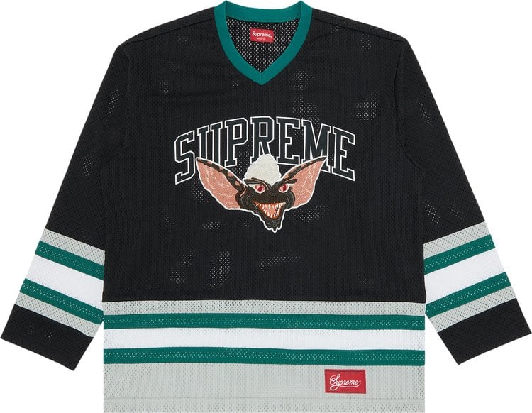 قميص هوكي Supreme Gremlins 'Black'، أسود