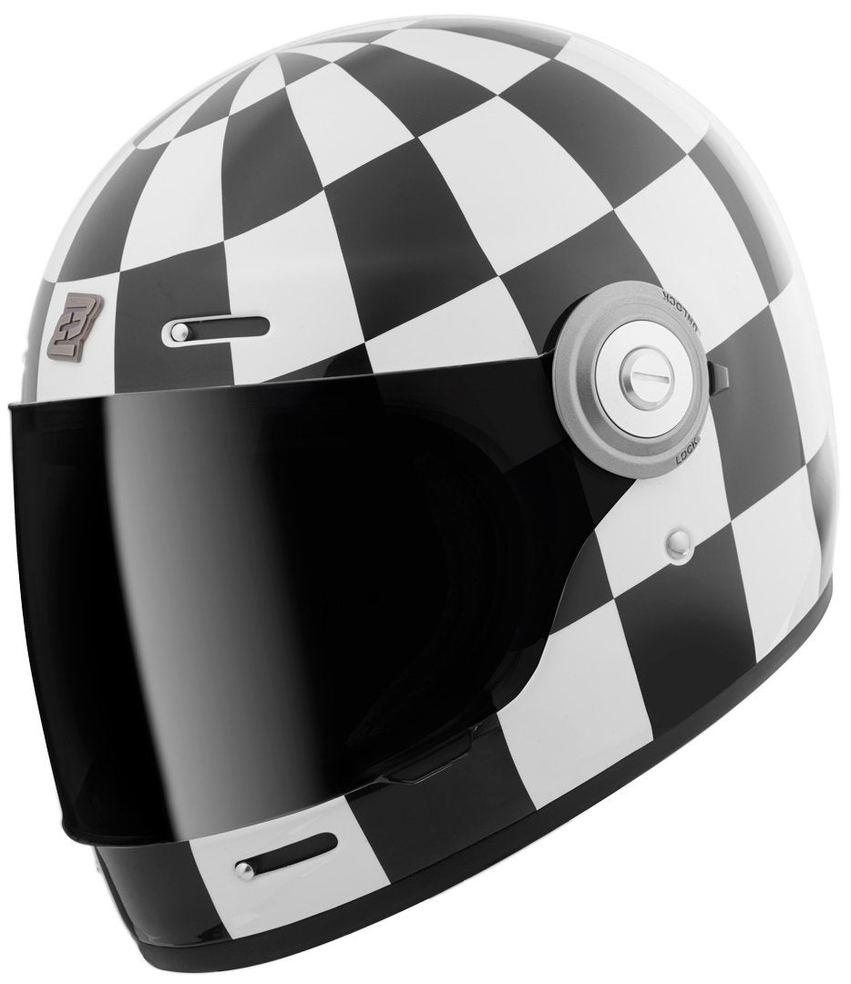 Bogotto V135 Diamante helmet with removable pad, black/white