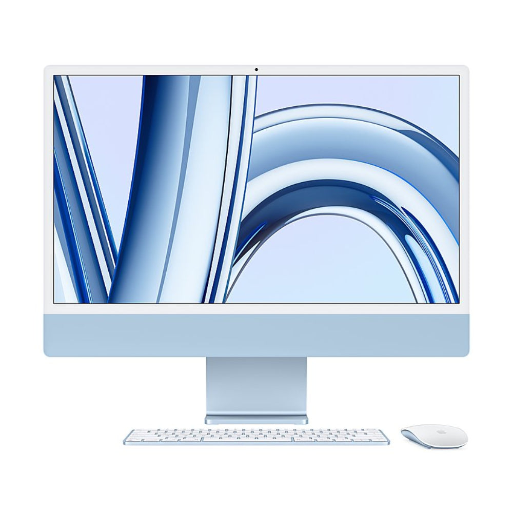 All-in-one Apple iMac 24'' M3 (2023), 8 CPU/8 GPU, 16GB/512GB, Gigabit Ethernet, Blue, English keyboard