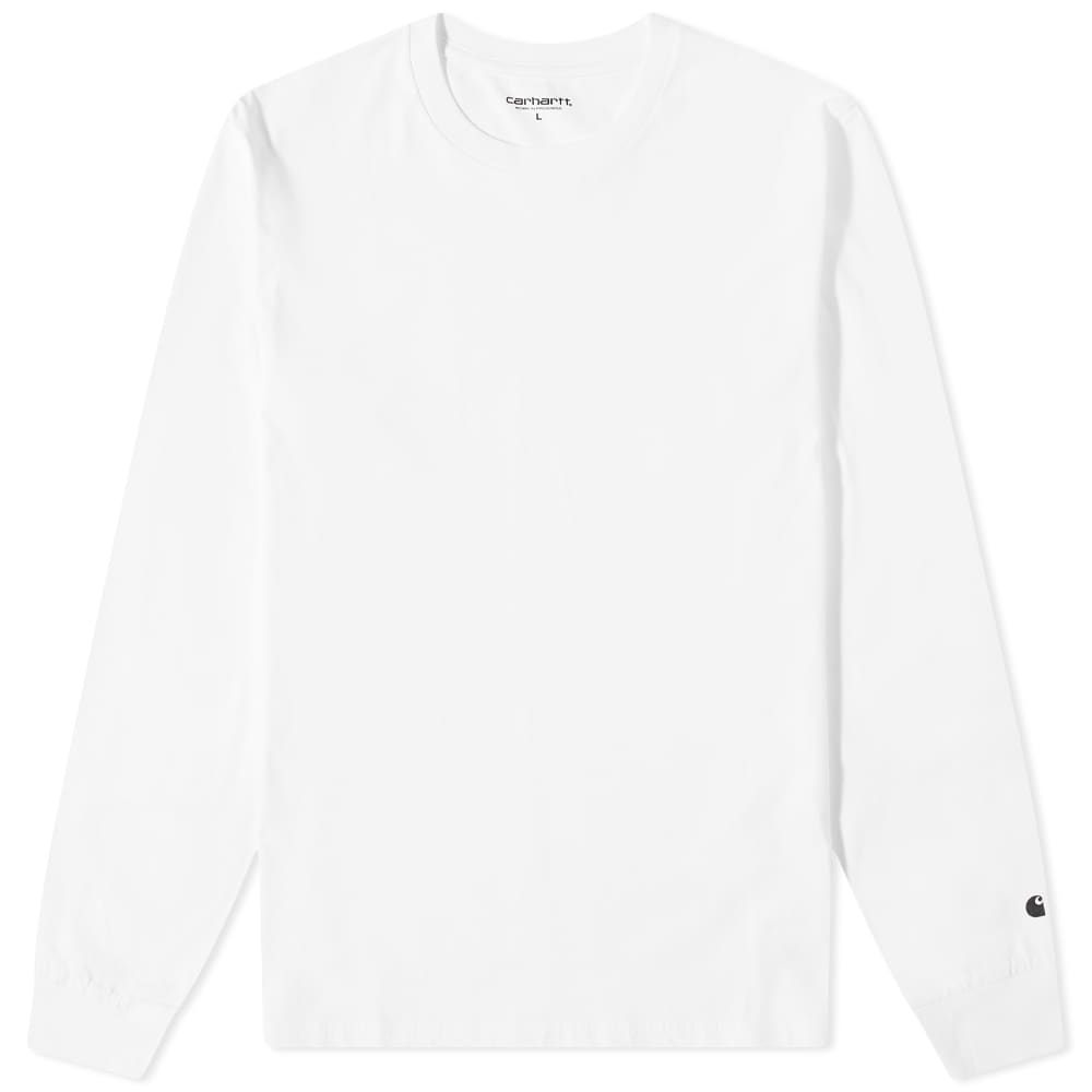 Carhartt WIP Long Sleeve T-Shirt, White/Black