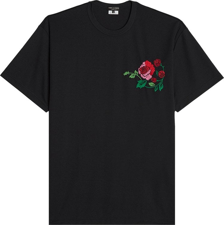 Comme des Garçons Homme Plus Jersey Embroidery Pattern B T-Shirt 'Black', Black