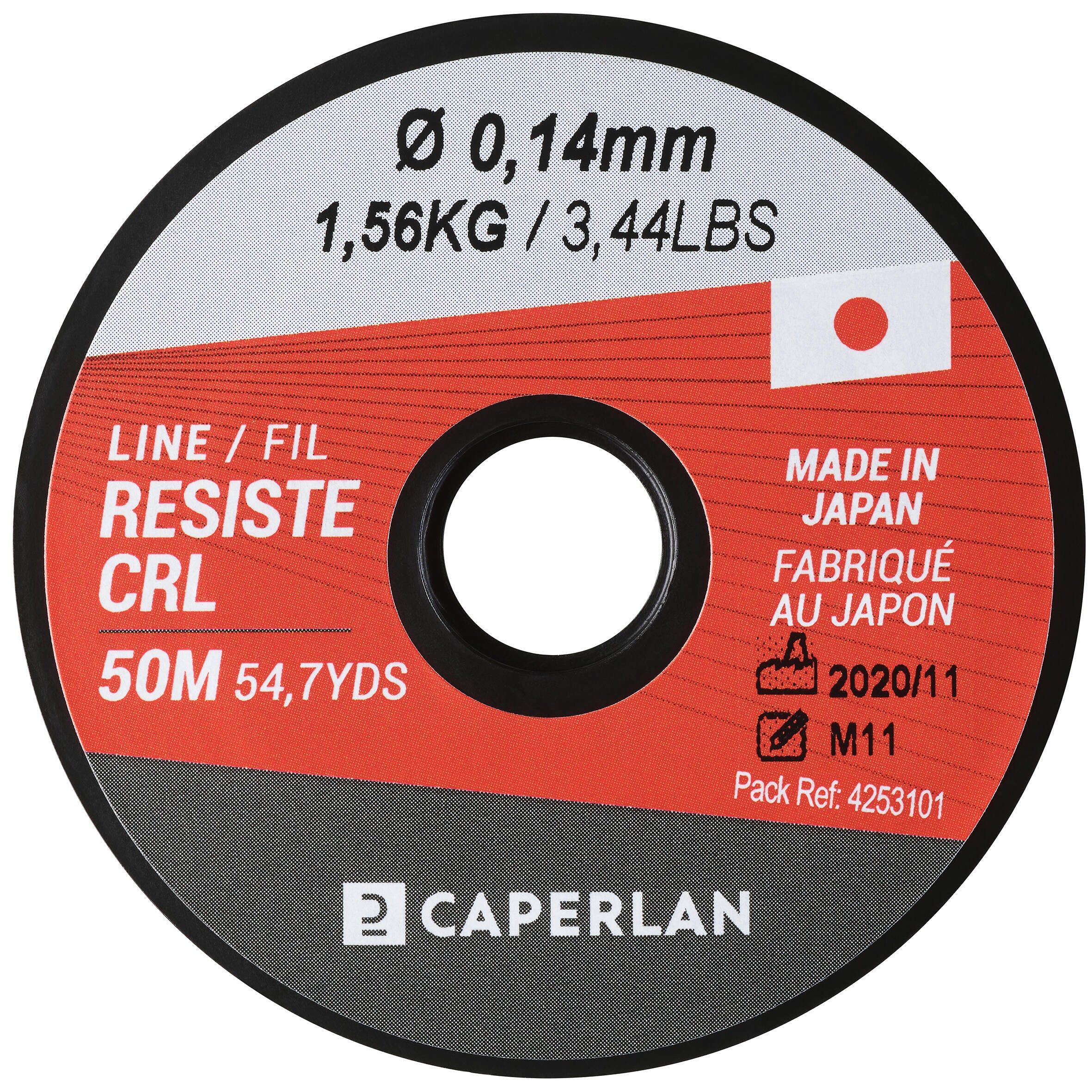 Monofilament line 50 m 0.14 mm CAPERLAN