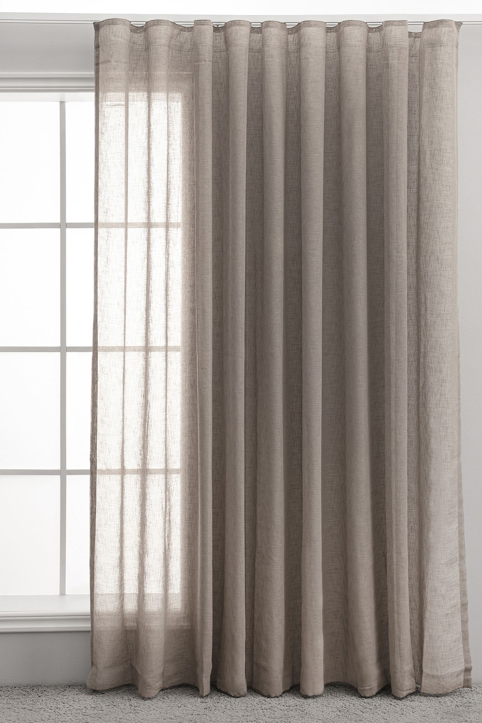 Curtain set Hasta Malva Hotel, gray-beige