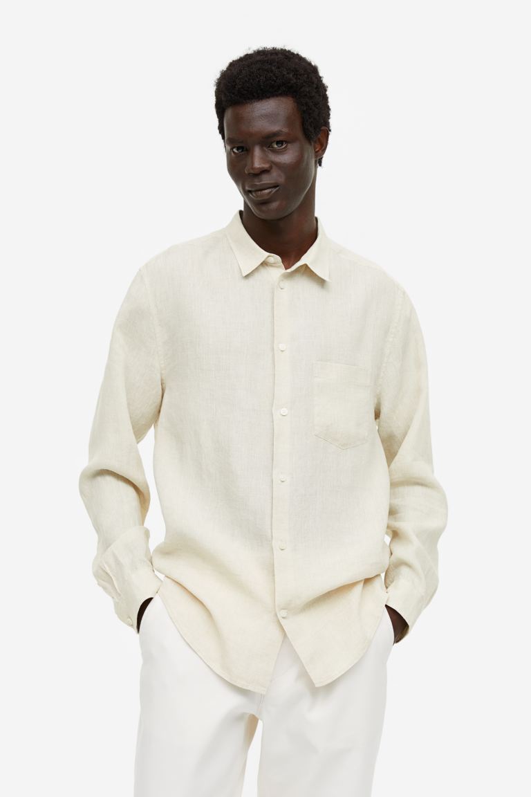 Essentials No 17: H&M Linen Shirt, Light Beige