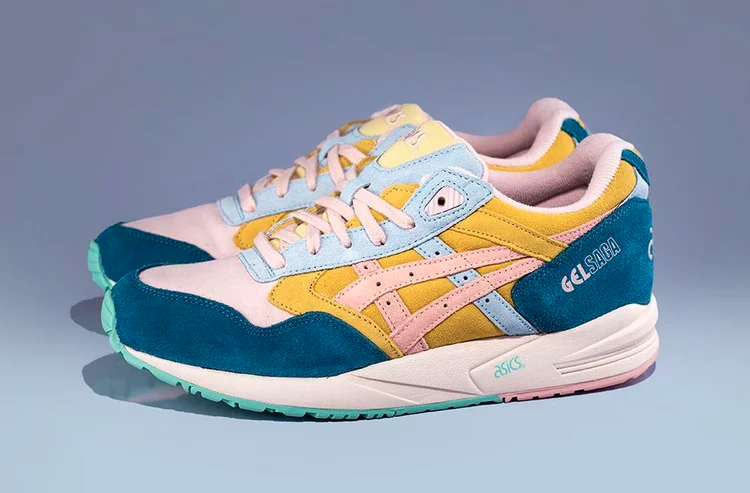 Atmos x lily brown x gel saga Asics sneakers, yellow