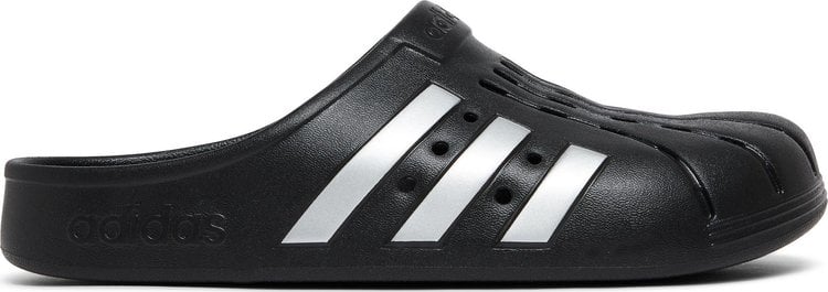 Adidas Adilette Clog Sandals 'Black Silver', black