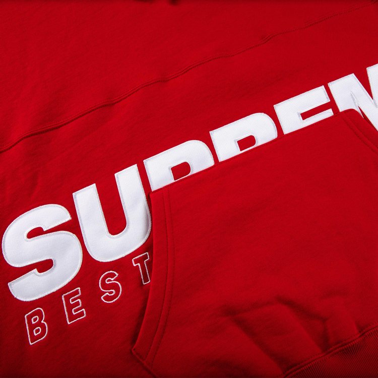 Supreme Best Of The Best Hooded Sweatshirt 'Red', red