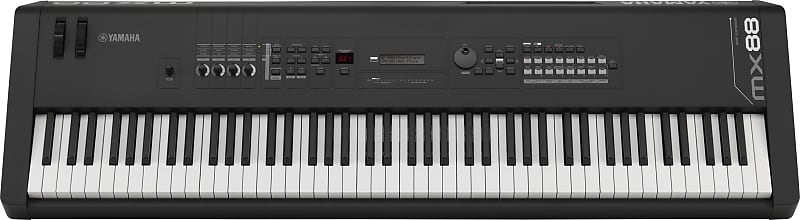 Yamaha MX Synth، 88 مفتاحًا مرجحًا، أكثر من 1000 صوت Motif، VCM FX، واجهة USB Audio/MIDI MX88BK