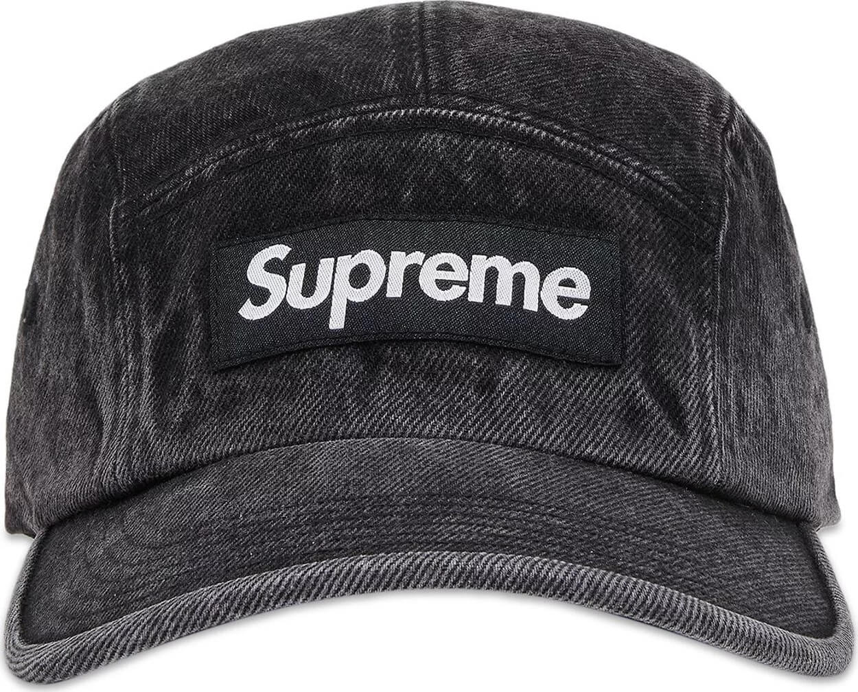 Supreme Denim Camp Cap, Black