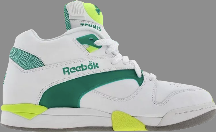 Court victory pump uni 'white green citron' Reebok sneakers, white