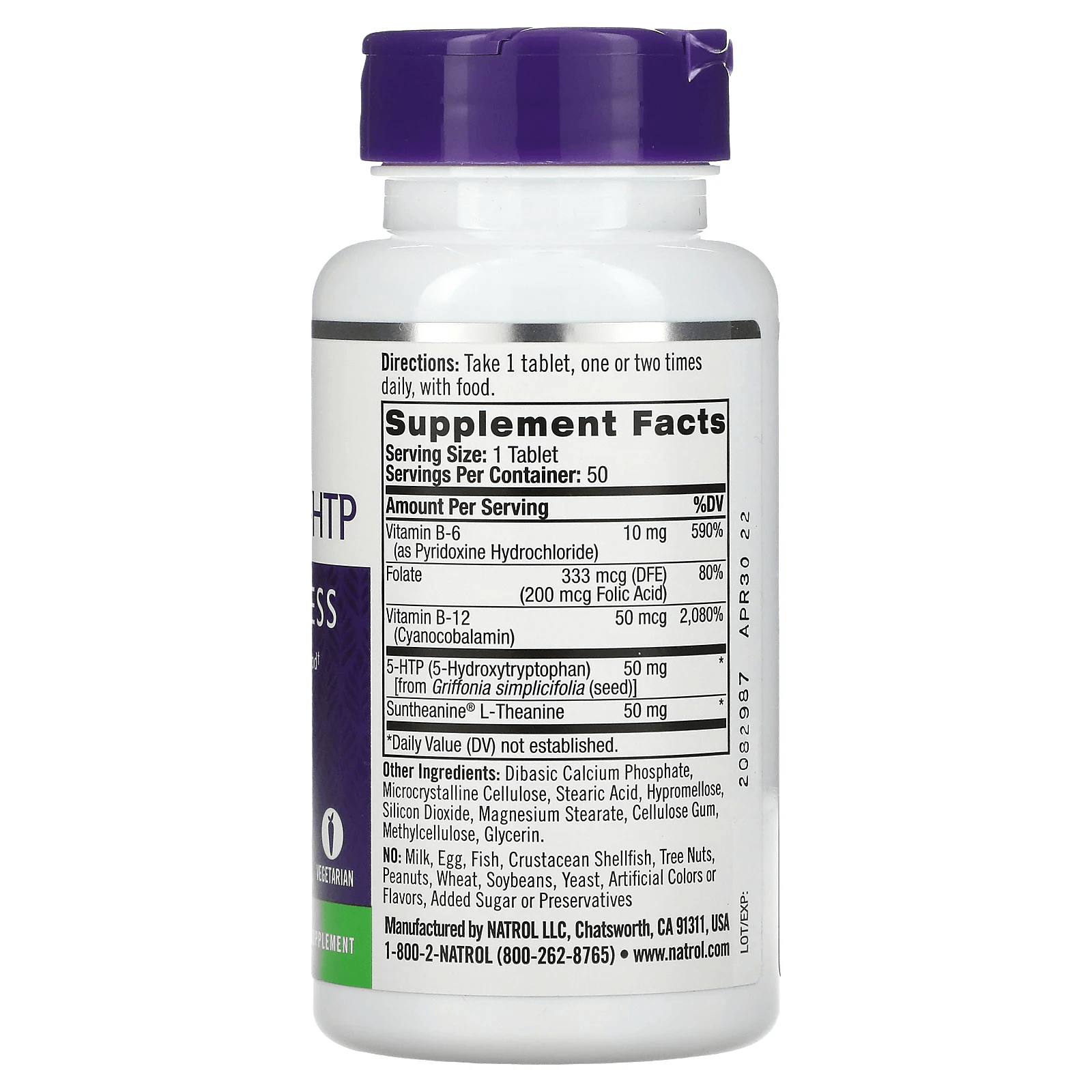 Mood Positive 5-HTP, 50 Tablets, Natrol