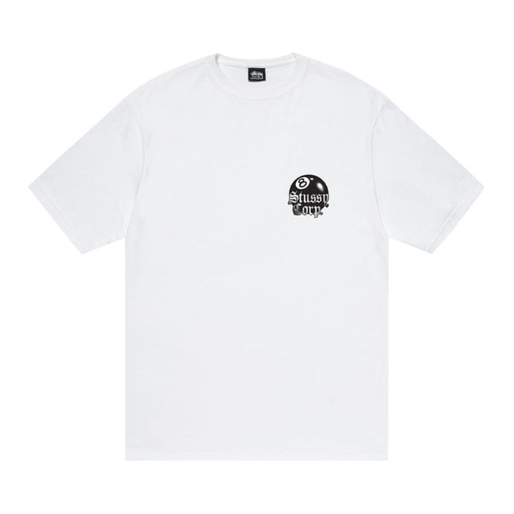 تي شيرت Stussy 8 Ball Corp. Tee 'White'، أبيض