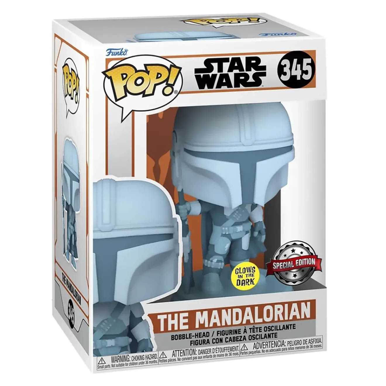 Funko Pop! Mandalorian Hologram (Star Wars) Funko Glow in The Dark Exclusive