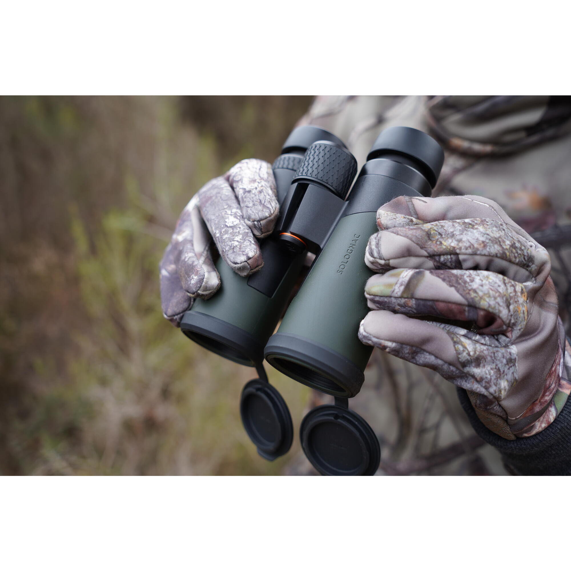 Binoculars 900 10×42 waterproof khaki SOLOGNAC