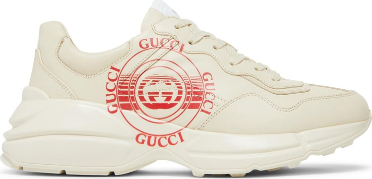 Gucci Rhyton Disk Print sneakers, cream