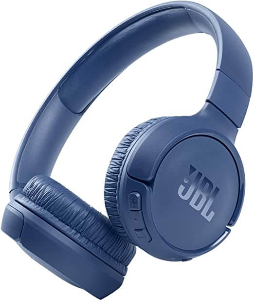 سماعات JBL Tune 510BT اللاسلكية، باللون الأزرق