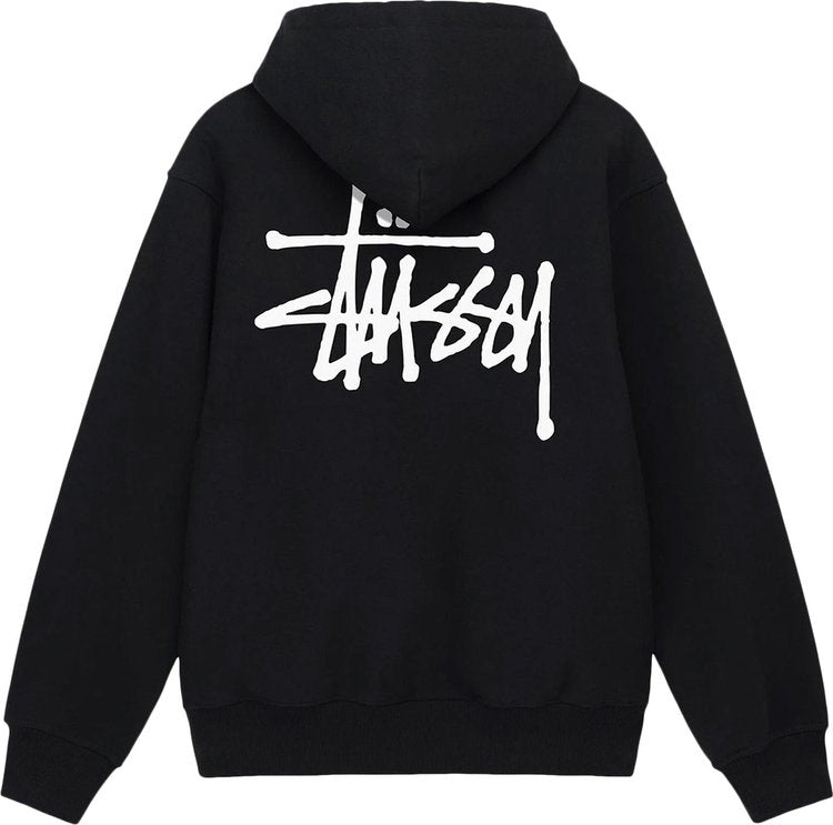 Stussy Basic Zip Hoodie 'Black', black