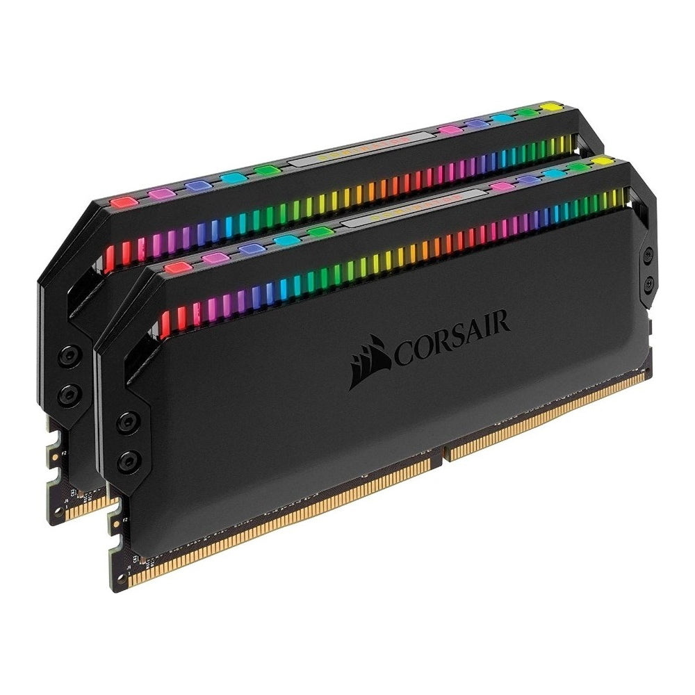 Corsair Dominator Platinum RGB RAM, 16 GB (2x8 GB) DDR4, 3200 MHz, CL16, CMT16GX4M2C3200C16, black