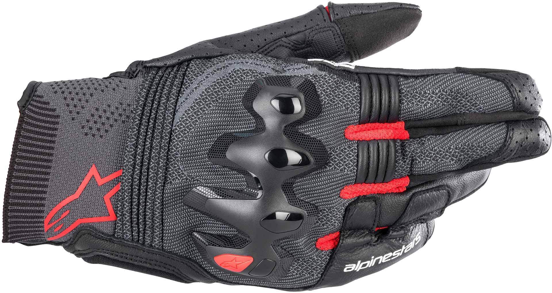 قفازات Morph Sport للدراجات النارية من Alpinestars، باللون الأسود/الأحمر