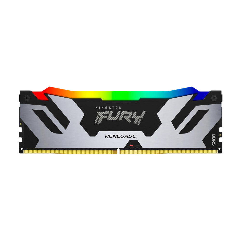 ذاكرة الوصول العشوائي Kingston Fury Renegade RGB، 32 جيجابايت DDR5 (2x16 جيجابايت)، 8000 ميجا هرتز، KF580C38RSAK2-32، أسود